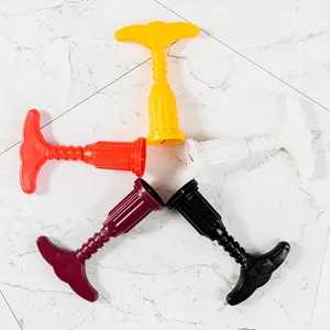 Wholesale Bar Wine Tools Manual Pocket T Shaped Plastic Handle Portable Travel Wine Opener Corkscrew