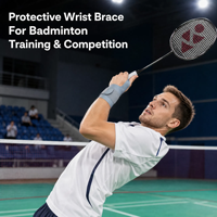 Offre Spéciale – Attelle de Poignet Professionnelle en Néoprène Respirant pour le Badminton, Protection Sportive Personnalisable avec Logo