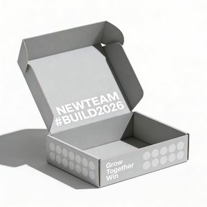 Durable <b>Double</b> Single <b>Wall</b> Corrugated UV Printed Two Sided Customized Rectangle Mailer <b>Box</b> Cardboard Recycled Materials Shipping - Product Image 2