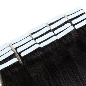 Extensiones de Cabello Adhesivas Moresoo Brasileñas Marrón Oscuro, Doble Trama a Máquina, 18 Pulgadas, Remy Liso, Añade Longitud y Volumen, 20 Piezas, 50g - Product Image 4