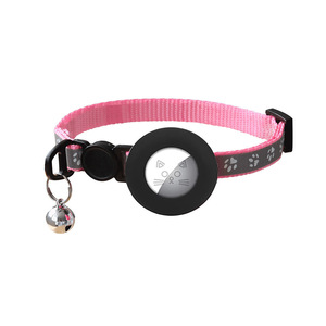 Collier traceur GPS 4G étanche IPX6 JP Magnetic pour chats et petits animaux, avec sangle réglable à motif patte et clochette - Product Image 2