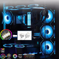 Kit de ventilateurs ARGB QiuzAim Multi-Pack Prism 4Pro (3/4/5/6 pièces) avec design miroir infini, pales standard/inversées et contrôleur pour PC
