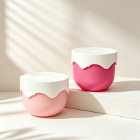 Pot en PP de 200 ml et 300 ml avec couvercle à bord ondulé pour beurre corporel, lotion, crème, gommage, cosmétiques et emballage personnalisé avec logo – Vente en gros