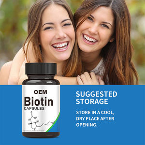 Collagène et biotine en capsules de marque privée, vitamines pour les cheveux, la peau et les ongles, compléments alimentaires, 60 capsules, 2 doses quotidiennes - Product Image 6