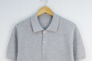 Suéter Polo de Punto de Algodón BCI para Hombre, Camiseta Polo de Manga Corta con Textura de Punto - Product Image 3