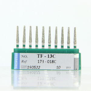 Mũi khoan nha khoa với thân bằng thép không gỉ 1.6mm, đầu mài phủ kim cương - Thiết bị nha khoa cần thiết cho các phòng khám nha khoa tổng quát - Product Image 1