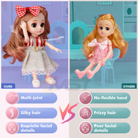 Maison de poupée MST Color à décorer soi-même, jouet pour filles, meubles DIY, jeux d'imitation, jouets de construction, maison de jeu avec lumières