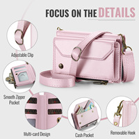 Étui de téléphone en cuir à bandoulière pour Samsung Galaxy ZFold8 Ultra, portefeuille à fermeture éclair, emplacements pour cartes, sangle de main, coque de protection