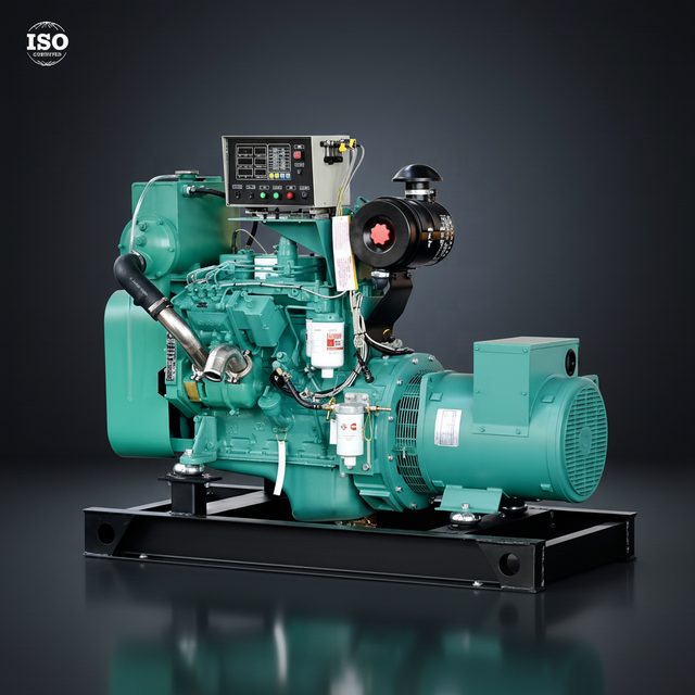 Marine 20KW 25KW 30KVA Genuine Cummins Diesel Generator Three Phase 50/60Hz Open Portable 480V ATS Backup Silent Genset CE ISO