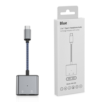 2-in-1 Typ-C Kopfhöreranschluss-Adapter USB-C Audio-Adapter 60W Schnellladung Splitter für iPhone15 Samsung LG Sony iPad