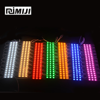 7015 multicolore 20 pièces SMD RGB 3 LED Module d'injection avec lentille lumière étanche IP65 DC12V 1.5W avec bande adhésive 3M arrière