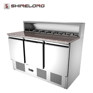 Commercial 3 Portes Pizza Refroidisseur <span class=keywords><strong>De</strong></span> Barre <span class=keywords><strong>De</strong></span> Salade Pré Table Station - Product Image 6