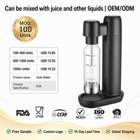 Machine à eau gazeuse CO2 avec raccord rapide pour la carbonatation des jus, le mélange de saveurs et les boissons pétillantes