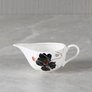 Nouveauté personnalisée 125ml Restaurant utilisé petit crémier verres en porcelaine blanche pot à lait - Product Image 6