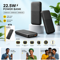 Batterie externe haute capacité 10000mAh avec charge rapide 22.5W, double port USB et Micro USB pour Android iPhone, vente en gros