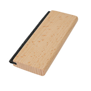 Solid Wood Manual Depilator For Cashmere Sweaters And Coats Reusable Clothes Brush With Black <b>Rubber</b> <b>Strip</b> - Product Image 2
