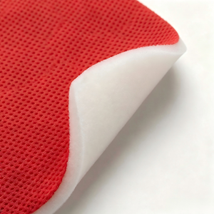 Esponja de PU laminada con malla transpirable tipo ojo de pájaro, con grosor personalizado, espuma suave adherida <span class=keywords><strong>a</strong></span> tela para protección deportiva de rodillas y codos. - Product Image 3