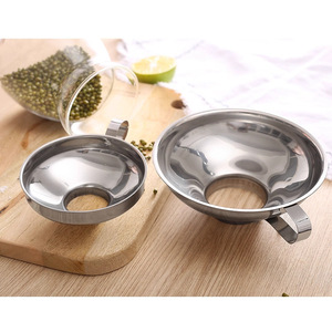 Stainless Steel Wide Mouth <b>Funnel</b> Large Diameter Thickened Multi Purpose Oil <b>Funnel</b> For <b>Kitchen</b> Use - Product Image 1