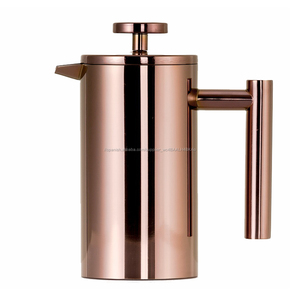 Color dorado 350 ml/600 ml/800 ml/1000 ml aislado de doble pared de acero inoxidable de grado 304 francés prensa café - Product Image 1