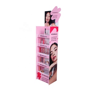 Benutzer definierte 5-<span class=keywords><strong>Tier</strong></span> Kosmetik Karton Boden Display Regal Einzelhandel Counter Top Display Box Lippenstift Wellpappe Display <span class=keywords><strong>Stand</strong></span> - Product Image 5