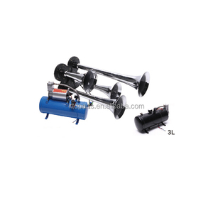 Blsky — kit de klaxon <span class=keywords><strong>électronique</strong></span> Musical avec 3 tuyaux, 300 w, compresseur électrique 12v, 24v, pour voiture - Product Image 1