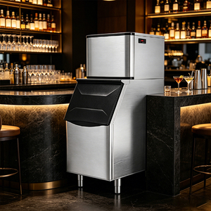 Máquina de Hielo Comercial de 200 kg, 300 kg, 500 kg, Máquina de Hielo de Acero Inoxidable para Negocios, Hielo en Forma de Media Luna - Product Image 6