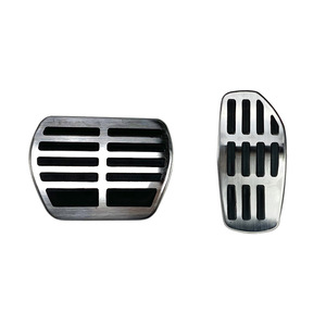 Stainless Steel Accelerator And Brake Pedal Covers For Nissan X Trail Qashqai 2014 At Automatic Transmission - Product Image 1