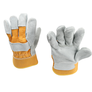 CE EN388 Aprobado Guantes de trabajo de cuero, Protección laboral Guantes de seguridad para las manos para trabajos industriales, jardín, construcción, mecánica - Product Image 2