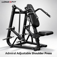 Machine à presser les épaules réglable, à charge libre, pour bras indépendants unilatéraux, avec siège ergonomique et 4 supports de poids, pour entraînement commercial
