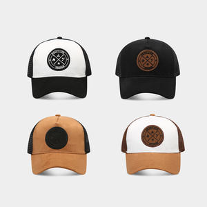 Gorra Trucker de Malla y Gamuza de Alta Calidad OEM de Fábrica, Personalizable con Logotipo Bordado, Moderna para Uso Casual en Exteriores y Playa - Product Image 5