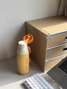 BPA 프리 스테인리스 보온컵 520ml 316 스테인리스 스틸 소재, 스파우트 뚜껑 및 빨대 실리콘 로프 포함, 스포츠 캠핑 헬스장 등교용 - Product Image 4