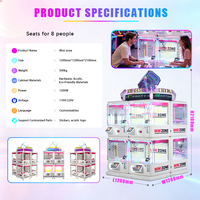 Machine d'éclairage panoramique empilable Kising pour figurines de boîtes mystères, cartes Gashapon, couleur et logo personnalisables