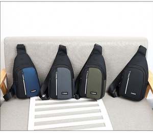 Bolsos Cruzados de Moda 2025, Gran Capacidad, Color Puro, Estilo Simple, Bolso de Pecho para Negocios, Impermeable, para Hombre - Product Image 6