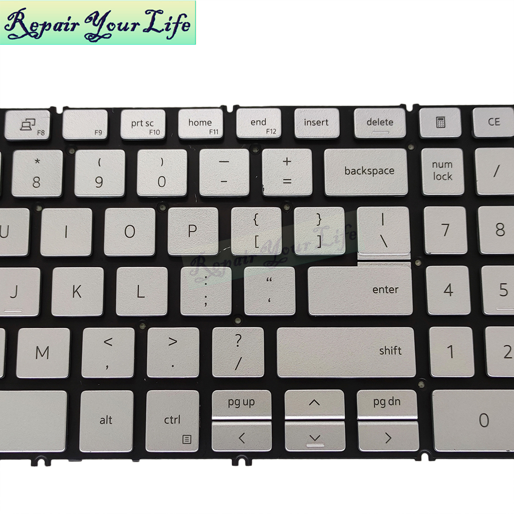 Dell Inspiron 5584 5590 5593 5594 5598 7590 7591 7791 Vostro 3500 3501 Keyboard Grey With Backlit Keys