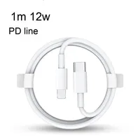 Kabel Data pengisian daya cepat, kabel Data pengisian daya USB C ke L PD 1M 12W dengan PVC untuk iPhone 11 12 13 14 Pro Max