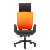 Chaise de bureau ergonomique en tissu pour ordinateur, avec appui-tête, pivotante, réglable en hauteur, pour le travail, l'école et le bureau à domicile