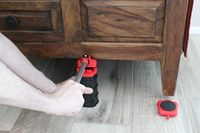 Möbel-Transport- und Hebe-Werkzeugset, Umzugsset mit 360°-Drehfunktion °   Drehbare Rollen, Heber für Bett, Sofa, schwere Geräte, Haushalt