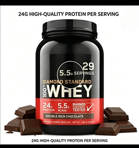 Stock disponible : Poudre de protéines de lactosérum 100 % pour <span class=keywords><strong>la</strong></span> <span class=keywords><strong>musculation</strong></span> des adultes, 1,98 livre, compléments sportifs et de fitness, 24 g, 29 portions, faible MOQ - Product Image 1