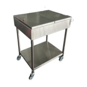 Chariot à lunch en acier inoxydable VICTORY avec roue en inox Équipement de cuisine pour hôtels, restaurants et supermarchés - Product Image 5