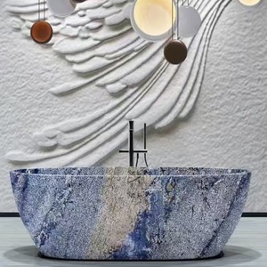 หินเทอร์ราซโซสีน้ำเงินแซฟไฟร์ในฝัน: หินหรูหราสำหรับผนังตกแต่งห้องนั่งเล่นในโรงแรม - Product Image 2