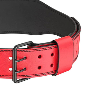 GAF Hot Sale Custom Gym Weightlifting Leather Belt In Solid Color Professional Adjustable Weight Lifting Belt - Product Image 6