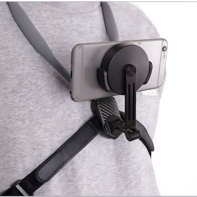 Magnetic Neck Phone Holder Mount for Smartphone, POV Chest Wearable Stand for Fishing, Cycling, Vlogging & Live Streaming
