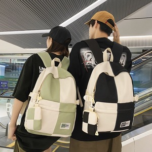 NANA BAG Color Blocking <b>Backpack</b> 15 Inches <b>School</b> Education For Girls Students - Product Image 1