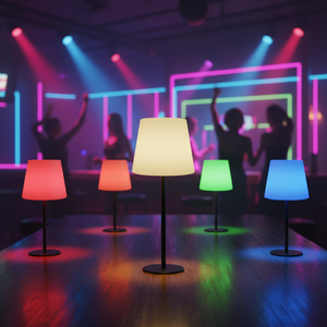 Lámpara de mesa LED Buttery recargable para uso en interiores de niños/adultos con control remoto e iluminación RGB Led Swing - Product Image 4