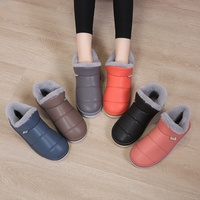 Chaussons d'hiver chauds et moelleux pour la maison, antidérapants, pour l'intérieur et l'extérieur