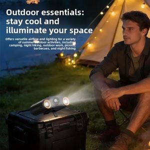 Ventilador Portátil de 8000 mAh con Clip para Cintura, Ventilador Personal de Alta Velocidad para Uso en Exteriores, Manos Libres, para Viajes, Obras de Construcción y Hogar - Product Image 4