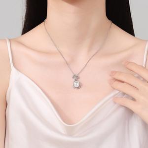 New Fashion Lucky Bag Freshwater <b>Pearl</b> <b>Pendant</b> Necklace Luxury Elegant Women's Neck Decoration Clavicle Chain Sweet Jewelry - Product Image 5