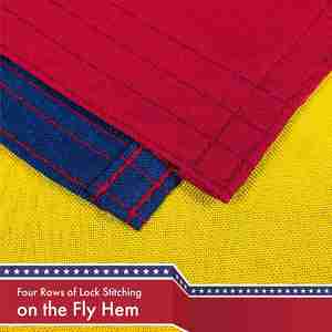 Pour l'Arizona AZ pour la drapeau d'Arizona |   3x5 pieds |   LiteWeave Pro Series Polyester imprimé 150D |   Œillets en laiton aux couleurs vives pour intérieur/extérieur - Product Image 5