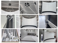 Pantalla de proyección de simulador de vuelo de 180-220 grados, pantalla curva personalizada, diámetro de 4m-10m