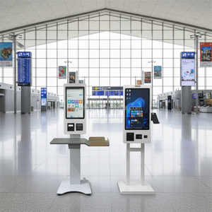 Système d'appel <span class=keywords><strong>en</strong></span> libre-service WENJIE McDonald's 21,5'' pour restaurant, borne de commande automatique avec SDK, carte de crédit, code QR, pour nettoyeurs à sec - Product Image 3